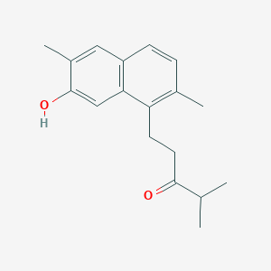 1-(7-Hydroxy-2,6-dimethyl-1-naphthyl)-4-methyl-3-pentanone