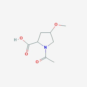 1-Acetyl-4-methoxypyrrolidine-2-carboxylic acid