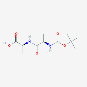 (2S)-2-[(2R)-2-[(tert-butoxycarbonyl)amino]propanamido]propanoic acid