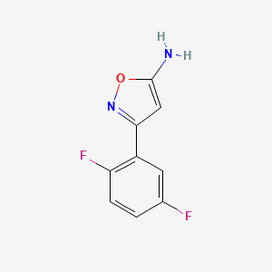 molecular formula C9H6F2N2O B12435596 3-(2,5-Difluorophenyl)-1,2-oxazol-5-amine 