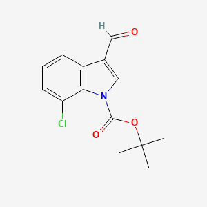 tert-Butyl 7-chloro-3-formyl-1H-indole-1-carboxylate