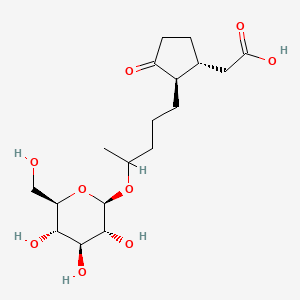 (-)-11-hydroxy-9,10-dihydrojasmonic acid 11-beta-D-glucoside