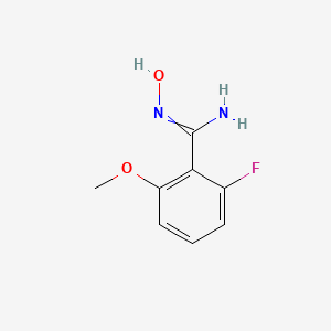 molecular formula C8H9FN2O2 B12435723 2-fluoro-N'-hydroxy-6-methoxybenzenecarboximidamide 