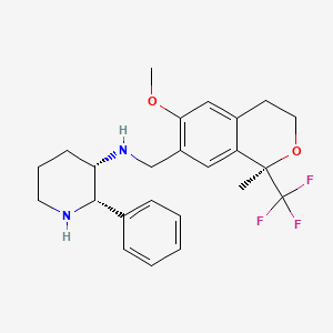 (2S,3S)-N-(((R)-6-methoxy-1-methyl-1-(trifluoromethyl)isochroman-7-yl)methyl)-2-phenylpiperidin-3-amine