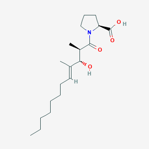 molecular formula C19H33NO4 B1243593 Tumonoic acid A 