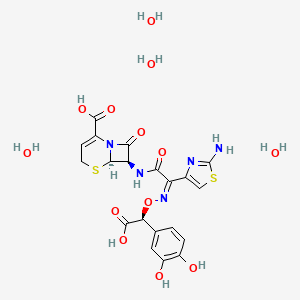 molecular formula C20H25N5O13S2 B1243608 Unii-ST0WR0R5X1 CAS No. 127182-67-6