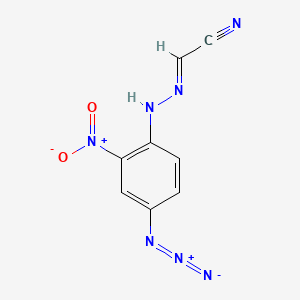 Acetonitrile, ((4-azido-2-nitrophenyl)hydrazono)-