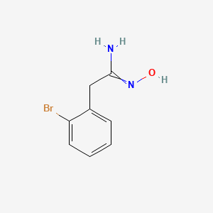 molecular formula C8H9BrN2O B12436482 (Z)-2-(2-bromophenyl)-N'-hydroxyethanimidamide 