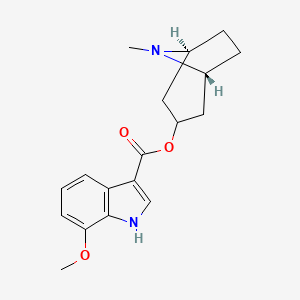 molecular formula C18H22N2O3 B1243666 7-Methoxy tropisetron CAS No. 143207-25-4