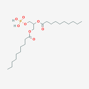 molecular formula C23H45O8P B1243668 Didecanoylphosphatidic acid 