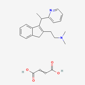 molecular formula C24H28N2O4 B12436687 Fenistil-retard; Forhistal maleate 