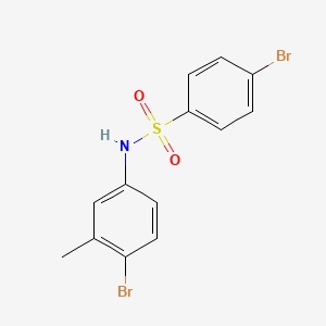 molecular formula C13H11Br2NO2S B12436704 4-bromo-N-(4-bromo-3-methylphenyl)benzenesulfonamide 