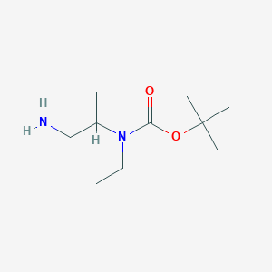 molecular formula C10H22N2O2 B12436750 tert-Butyl N-(1-aminopropan-2-yl)-N-ethylcarbamate 