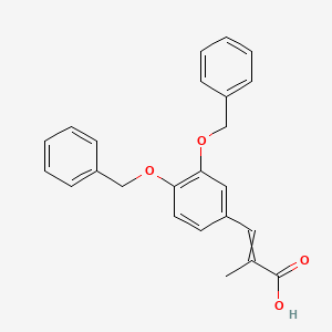 3-[3,4-Bis(phenylmethoxy)phenyl]-2-methylprop-2-enoic acid