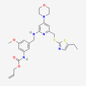 molecular formula C27H33N5O4S2 B1243682 Unii-ZM322rcj2G 