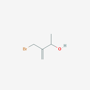 molecular formula C5H9BrO B12436820 3-(Bromomethyl)but-3-en-2-ol 