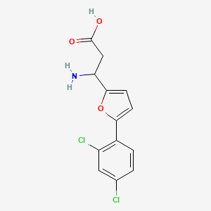 3-Amino-3-[5-(2,4-dichlorophenyl)furan-2-yl]propanoic acid