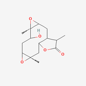 (5R,10R)-6-hydroxy-5,10,15-trimethyl-4,9,13-trioxatetracyclo[10.3.0.03,5.08,10]pentadecan-14-one