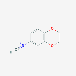 molecular formula C9H8NO2+ B12436848 N-methylidyne-2,3-dihydro-1,4-benzodioxin-6-aminium 