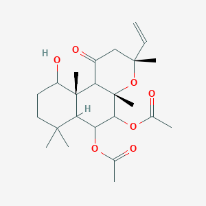 (3R,4aS,5S,6S,6aS,10S,10aS,10bR)-5,6-Bis(acetyloxy)-3-ethenyldodecahydro-10-hydroxy-3,4a,7,7,10a-pentamethyl-1H-naphtho[2,1-b]pyran-1-one