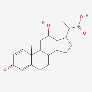 2-(12-Hydroxy-10,13-dimethyl-3-oxo-6,7,8,9,11,12,14,15,16,17-decahydrocyclopenta[a]phenanthren-17-yl)propanoic acid