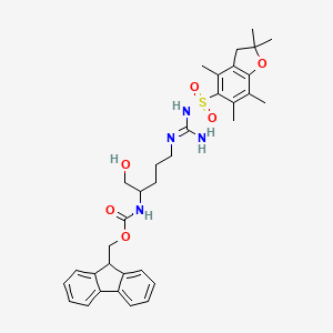 molecular formula C34H42N4O6S B12436896 Fmoc-DL-Arg(Pbf)(Pbf)-ol 