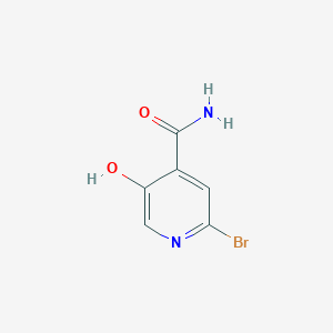 molecular formula C6H5BrN2O2 B12436903 2-Bromo-5-hydroxyisonicotinamide 