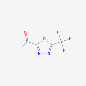 molecular formula C5H3F3N2O2 B12436913 1-(5-(Trifluoromethyl)-1,3,4-oxadiazol-2-YL)ethanone 