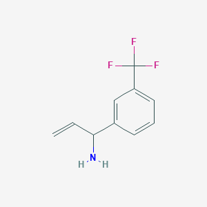 1-[3-(Trifluoromethyl)phenyl]prop-2-en-1-amine