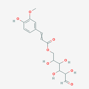 (2,3,4,5-Tetrahydroxy-6-oxohexyl) 3-(4-hydroxy-3-methoxyphenyl)prop-2-enoate