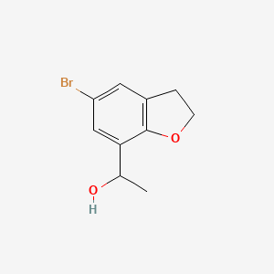 1-(5-Bromo-2,3-dihydro-1-benzofuran-7-yl)ethan-1-ol