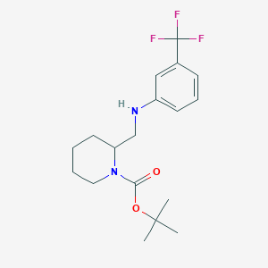 tert-Butyl 2-{[3-(trifluoromethyl)anilino]methyl}piperidine-1-carboxylate