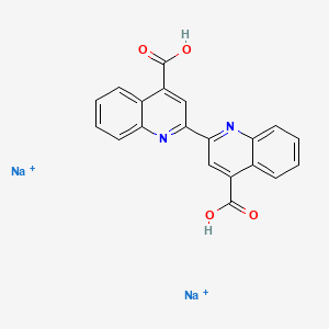 Disodium 2-(4-carboxyquinolin-2-yl)quinoline-4-carboxylic acid