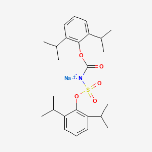 Carbamic acid, (2,6-diisopropylphenoxysulfonyl)-, 2,6-diisopropylphenyl ester, sodium salt