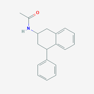 molecular formula C18H19NO B1243702 Acetamide, N-(1,2,3,4-tetrahydro-4-phenyl-2-naphthalenyl)- CAS No. 134865-73-9