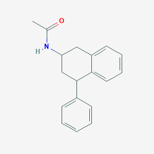 molecular formula C18H19NO B1243702 N-(4-phenyl-1,2,3,4-tetrahydronaphthalen-2-yl)acetamide CAS No. 134865-73-9