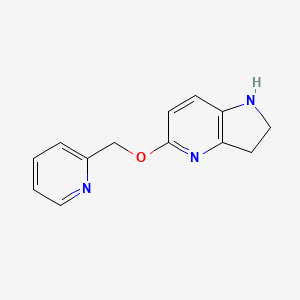 molecular formula C13H13N3O B12437021 5-(pyridin-2-ylmethoxy)-2,3-dihydro-1H-pyrrolo[3,2-b]pyridine CAS No. 1359706-39-0