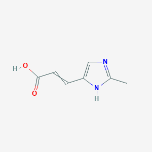 molecular formula C7H8N2O2 B12437049 3-(2-Methyl-1H-imidazol-4-YL)prop-2-enoic acid 