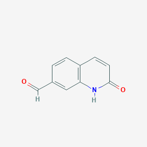 molecular formula C10H7NO2 B12437076 2-Hydroxyquinoline-7-carbaldehyde CAS No. 1260762-89-7