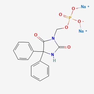 molecular formula C16H13N2Na2O6P B12437084 Fosphenytoin (disodium) 