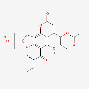 molecular formula C24H30O8 B1243711 Ochrocarpin G 