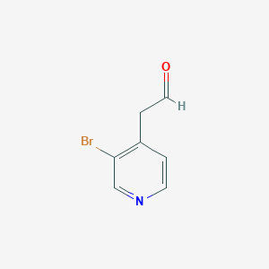 molecular formula C7H6BrNO B12437133 2-(3-Bromopyridin-4-YL)acetaldehyde 