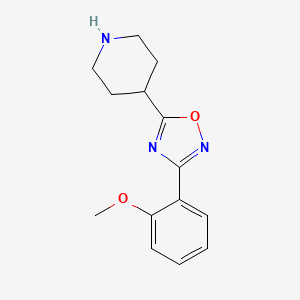 4-[3-(2-Methoxyphenyl)-1,2,4-oxadiazol-5-yl]piperidine