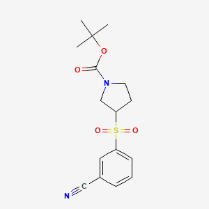 3-(3-Cyano-benzenesulfonyl)-pyrrolidine-1-carboxylic acid tert-butyl ester