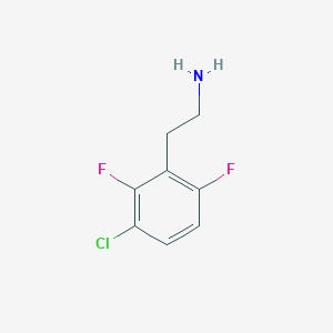 molecular formula C8H8ClF2N B12437180 2-(3-Chloro-2,6-difluorophenyl)ethanamine 