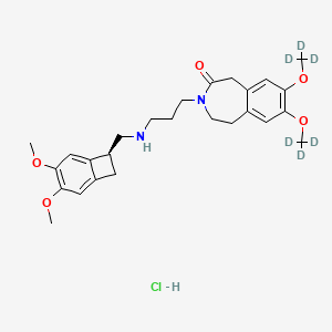 molecular formula C26H35ClN2O5 B12437183 N-Demethyl Ivabradine D6 Hydrochloride 