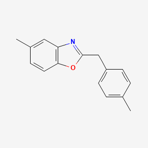 5-Methyl-2-[(4-methylphenyl)methyl]-1,3-benzoxazole