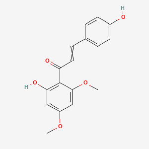 1-(2-hydroxy-4,6-dimethoxyphenyl)-3-(4-hydroxyphenyl)prop-2-en-1-one