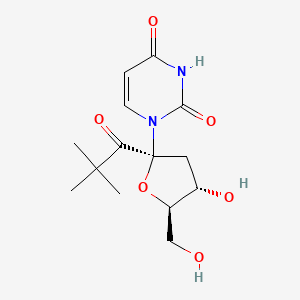 molecular formula C14H20N2O6 B1243722 1'-Pivaloyl-2'-deoxyuridine 