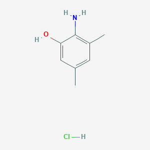 molecular formula C8H12ClNO B12437232 Phenol, 2-amino-3,5-dimethyl-, hydrochloride CAS No. 126910-02-9